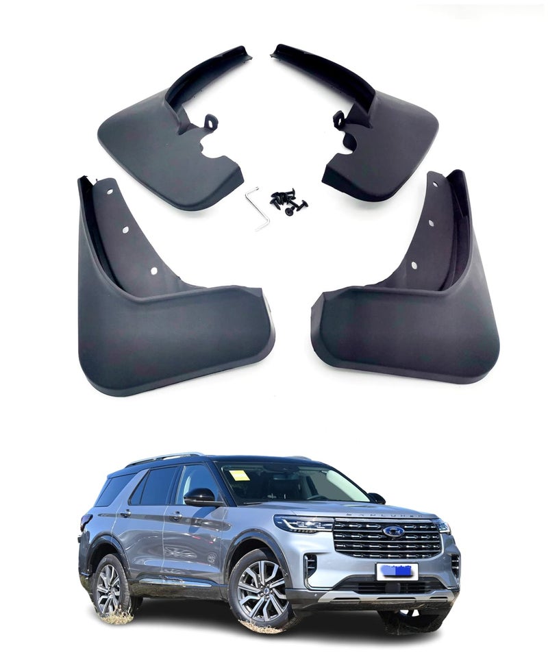 WGGDRAQQ 4pcs Mud Flaps Splash Guards Fits Ford Explorer 2020-2023 Front Rear Auto Car Accessories - Image 1